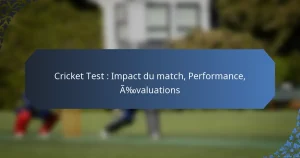 Cricket Test : Impact du match, Performance, Évaluations
