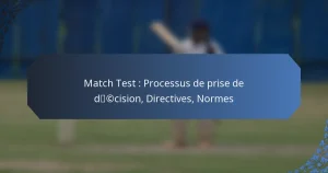 Match Test : Processus de prise de décision, Directives, Normes